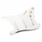 White Single Layer Loaded Pre-wired Pickguard Circuit Mount for Electric Guitar white