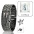 White LED Metal Bracelet Watch