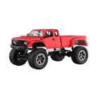 WiFi 2.4G Remote Control Car 1:16 Military Truck Off-Road Climbing Auto Toy Car Controller Toys Red hollow tire_1:16