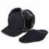 Winter Fishing Cap Winter Warm Unisex Fishing Ear Protection Face Windproof Ski Cap Velvet Thick Fishing Hat black
