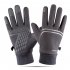 Winter Warm Gloves Waterproof windproof Outdoor Gloves Thicken Warm Mittens  touch screen Gloves Unisex Men Sports Cycling Glove gray One size