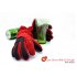 Winter Gloves with LED Light  Red  Medium 