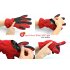Winter Gloves with LED Light  Red  Medium 