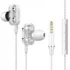 Wired <span style='color:#F7840C'>Earphone</span> HiFi Super Bass 3.5mm In-Ear Headphone Stereo Earbuds Ergonomic Sports Headsest Birthday Gift White