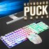 Wired Keyboard Mouse Set Colorful Backlight Ergonomic Mechanical 108 Keys Keyboard 3d Rollers Mouse For Computer Game Black