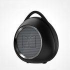 Wireless Bluetooth Speaker Stereo Soundbar Waterproof Loudspeaker with <span style='color:#F7840C'>Mic</span> Portable Speaker Black and silver