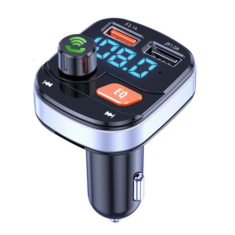 Wireless Fm Transmitter Dual USB Chargers Hands-free Radio Adapter