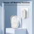 Wireless Doorbell 2 Receivers Water Proof Door Bell Kit Over 1000 Feet Range 5 Levels Volume 38 Melodies For Home European regulations White 1T2