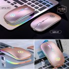 Wireless  Gaming  Mouse 2.4G Luminous Mouse For Pc Laptop Desktop Usb Recharing Pink