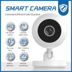 Wireless Hd Wifi IP Camera Built-in Microphone 2d Digital Noise Reduction Night Vision Home Portable Monitor White