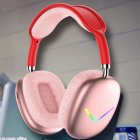 Wireless Head-mounted  Bluetooth-compatible  Earphones Noise-canceling Led Luminous Mobile Phone Computer Universal Headset Gaming Headphones Red