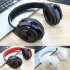 Wireless Luminous Headphones Bluetooth V5 0 Earphones Over Ear Stereo Super Bass Headset with Microphone red
