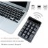 Wireless Numeric Keyboard Suspended Mechanical Feeling 19 Key Numpad Mini Keypad Password Input Device black