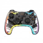 Wireless Transparent RGB Video Gamepads Game Controller Joystick STK-7039RG Compatible For Switch Pro Windows 7/8/10 And PC Steam transparent white