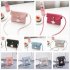 Woman Fashion Mini Casual Shoulder Pouch Star Pendant Stylish Satchel Vertical red