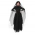Women Halloween Horror Ghost Bride Costume Goth Vampire Black Dress Witch Dress Party Death Cosplay Costumes black M