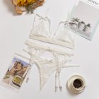 Women Lingerie Sexy Lace Bra Erotic Bra Briefs Set Plus Size Sexy Underwear white_XXL