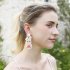 Women Rabbit Hand woven Beaded Earrings Bohemian Ethnic Style Easter Earrings Jewelry Accessories For Gifts E69065 white