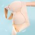 Women Seamless Bra Unpadded Full Cup Adjustable Straps Sports Vest Style Underwear skin color XXL