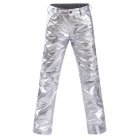 Women Thickening Waterproof And Windproof Warm Skiing Hiking Pants Trousers Silver_XL