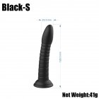 Women Transparent Dildo Safe Skin Friendly Waterproof Anal Butt Plug Sex Toys Masturbation Device small black