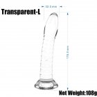 Women Transparent Dildo Safe Skin Friendly Waterproof Anal Butt Plug Sex Toys Masturbation Device large translucent white