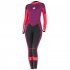 Women s 3MM Full Body Wetsuit Warm Neoprene Swimsuit Full Body Long Sleeves Sunsuit For Snorkeling Kayaking Orange Purple 138 L