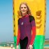 Women s 3MM Full Body Wetsuit Warm Neoprene Swimsuit Full Body Long Sleeves Sunsuit For Snorkeling Kayaking Navy blue 139 L