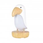 Wooden Bird Night Light Usb Charging Stepless Dimming Led Table Lamp With Bluetooth compatible Speaker White Bluetooth compatible