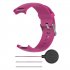 Wrist Band for Garmin Approach S3 GPS Watch Elegant Silicone Watch Strap with Tool Individualized Adjustment rose red