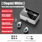 X3 5.1 Bluetooth-compatible Headset Ergonomically Designed Tws Fingerprint-touch In-ear Wireless Binaural Sports Headphones X3 elegant white
