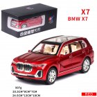 X7 High Simulation 1:24 SUV Sound Light Alloy Car Model <span style='color:#F7840C'>Toy</span> for Kids red