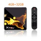 X99 Max+ Tv  Box S905x3 Chip Dual Frequency Wifi Uad Core 4gb Ram 32gb 64gb Wifismart Tv Box 4+32G_US plug