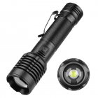 XHP50 Mini Flashlight With Pen Clip 5 Modes IPX4 Waterproof Telescopic Zoom Strong Light Lightweight Torch Lamp Lantern