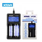 XTAR VC2 USB Li-ion Battery LCD Charger for 3.7V 10440 18650 26650 Batteries black
