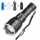 Xhp160 Mini Flashlight Type-c Usb Rechargeable High Brightness Outdoor Camping Flash Light Torch 9220-P160 (without battery)