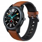 Y92 Smart Watch Heart Rate Blood Pressure Health Monitoring Bluetooth-compatible Calling Sports Fitness Smartwatch brown leather