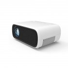 YG280 Mini Small Projector HD 1080P LED Micro Projector Portable Home Media Player With Multi-function Interface White UK Plug