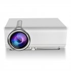 YG520 Snyc Display Smartphone Projector Mini LCD LED 1080P HDMI USB AV SD Home Theater  white_EU Plug
