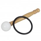 Yoga Singing Bowl Pillow Stick Hand Percussion Accessory for Musical Lovers Wood color_22CM