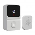 Z30Pro Doorbell Camera With Chime Wireless Video Night Vision 2.4GHZ WiFi Smart Door Bell 2-Way Audio Cloud Storage White