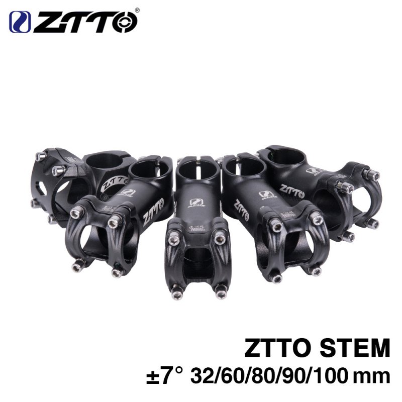 ZTTO 32/60/80/90/100mm High-Strength Lightweight Stand Pipe 31.8mm Stem for XC AM MTB Mountain Road Bike Bicycle Accessaries 32MM-100MM 31.8*90