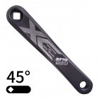 ZTTO MTB Crank Arm 170mm Square Taper Crank Left Side Aluminum For Mountain Bike Road Bicycle Cycling Black 45