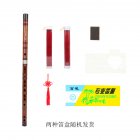 Zd-02 Bamboo Flute Red-brown Vintage Traditional Chinese <span style='color:#F7840C'>Instrument</span> With Tassels+ Membrane