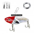 fishing lure 10/20g 3D Eyes Metal Vib Blade Lure Sinking Vibration Baits Artificial Vibe for Bass Pike Perch Fishing Red head silver  colorful_10g