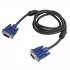 uxcell   Black Blue VGA 15 Pin Male to Male Plug Computer Monitor Cable Wire Cord 4 2ft