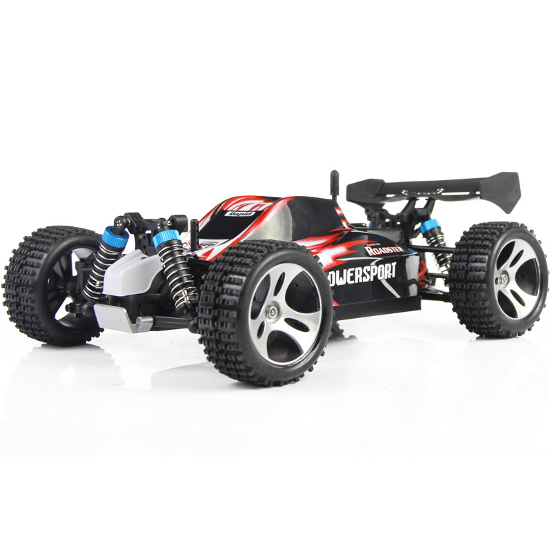 RC Mini Car WLtoys A959 2.4G 1/18 Scale Remote Control Off-road Racing Car SUV Toy Gift for Boy red