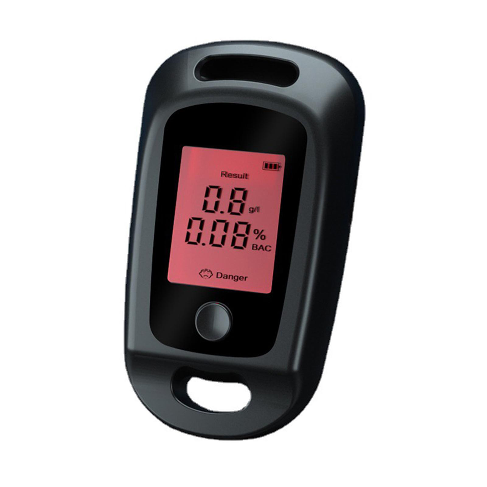 Portable Blowing Type Tester Handheld High Precision Breathalyzer Usb Rechargeable Digital Breath Tester Black