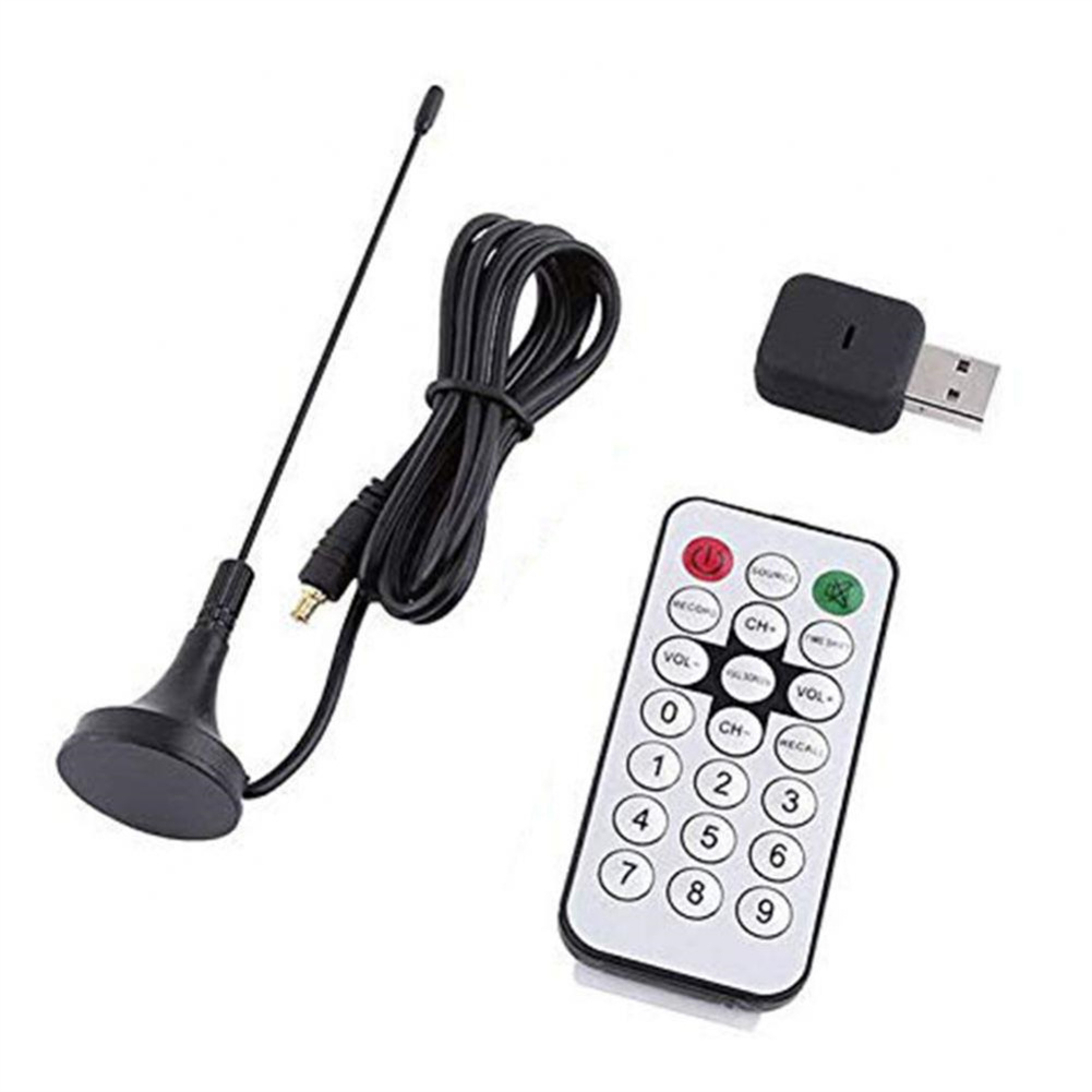 USB 2.0 USB Digital TV Stick Mini TV Tuner Receiver USB2.0 Dvb-t Sdr.Dab Fm Hdstick For Laptop PC Computer black