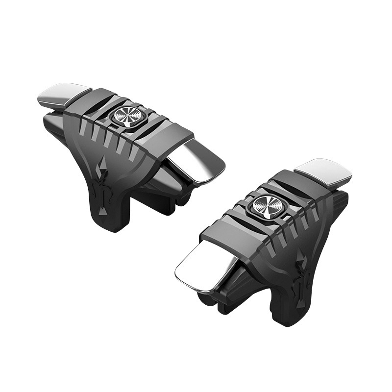 1 Pair Mobile  F01  Trigger Mobile Game Controller Simple Ergonomic Design Versatility Joystick Portable Eating-chicken Game Buttons Black pair
